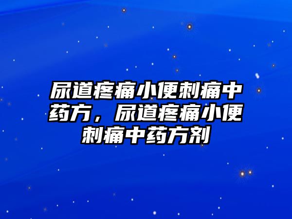 尿道疼痛小便刺痛中藥方，尿道疼痛小便刺痛中藥方劑